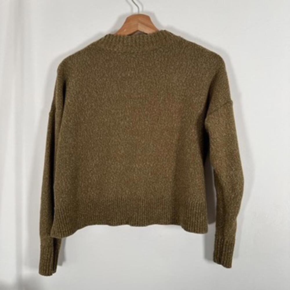 Madewell Broadway Cardigan Sweater XXS Brown Cropped Button Front Knit - Picture 5 of 7